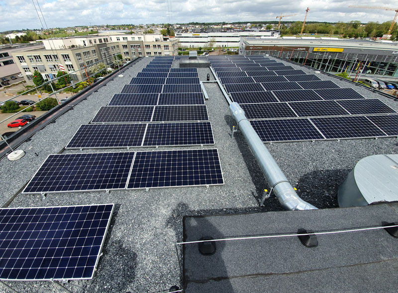 Installation photovoltaïque à Bertrange Luxembourg